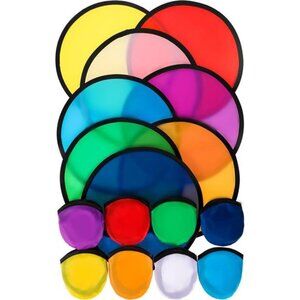 Foldable Flying Disc Fans Set Beach Flying Disc for Party Gift Halloween